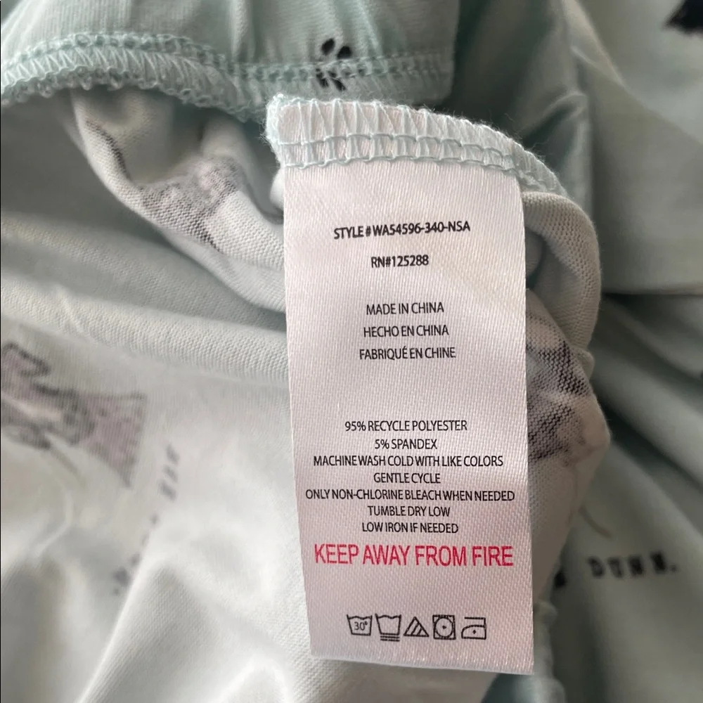 Rae Dunn Women’s Mint Green Dog Print Pajama Set Size M NWT - Picture 7 of 8